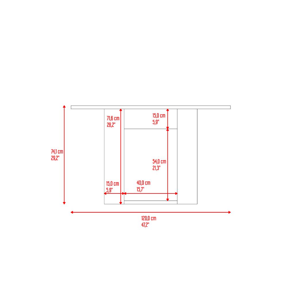 Comedor Volder, Chocolate, con Amplia Superficie, No incluye sillas