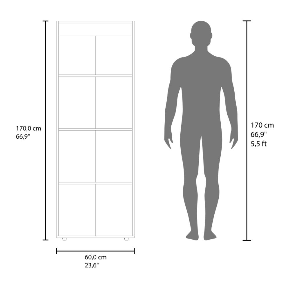 Closet Beico, Wengue, con dos Puertas Abatibles y un Tubo cromado