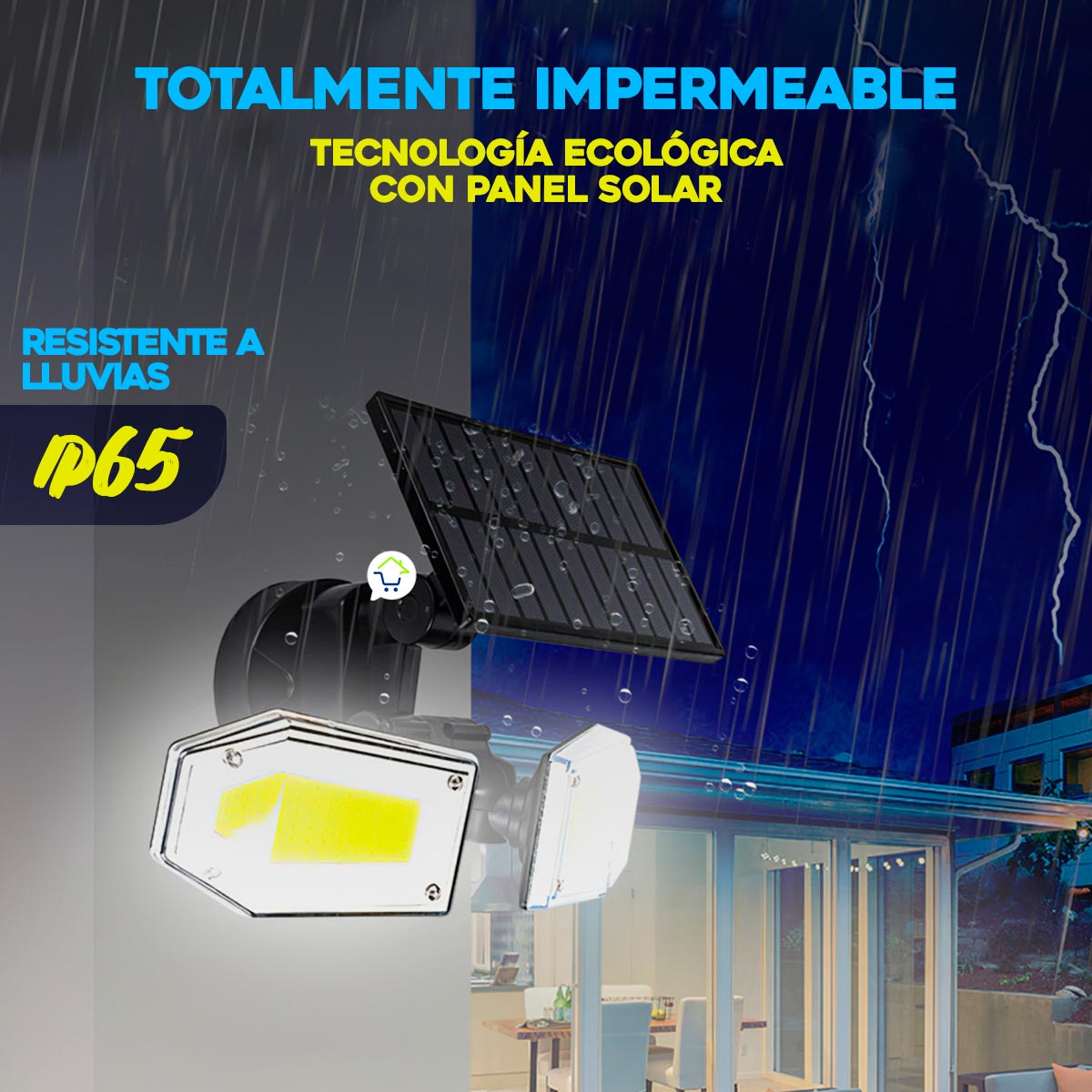 Lámpara Solar LED Exterior Para Pared Sensor De Movimiento SH078