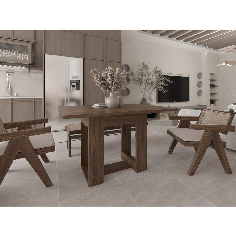 Comedor Volder, Chocolate, con Amplia Superficie, No Incluye Sillas