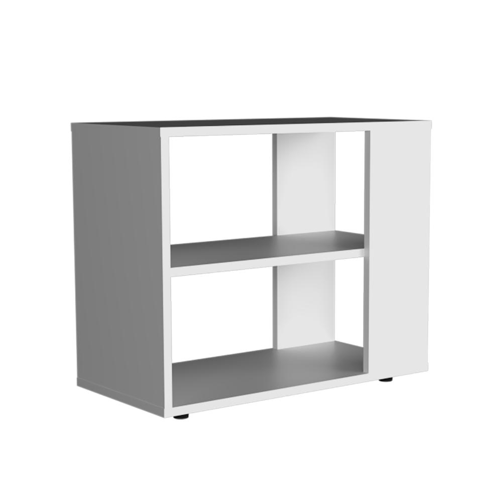 Mesa Auxiliar Delverg, Blanco, con espacio para guardar objetos ZF