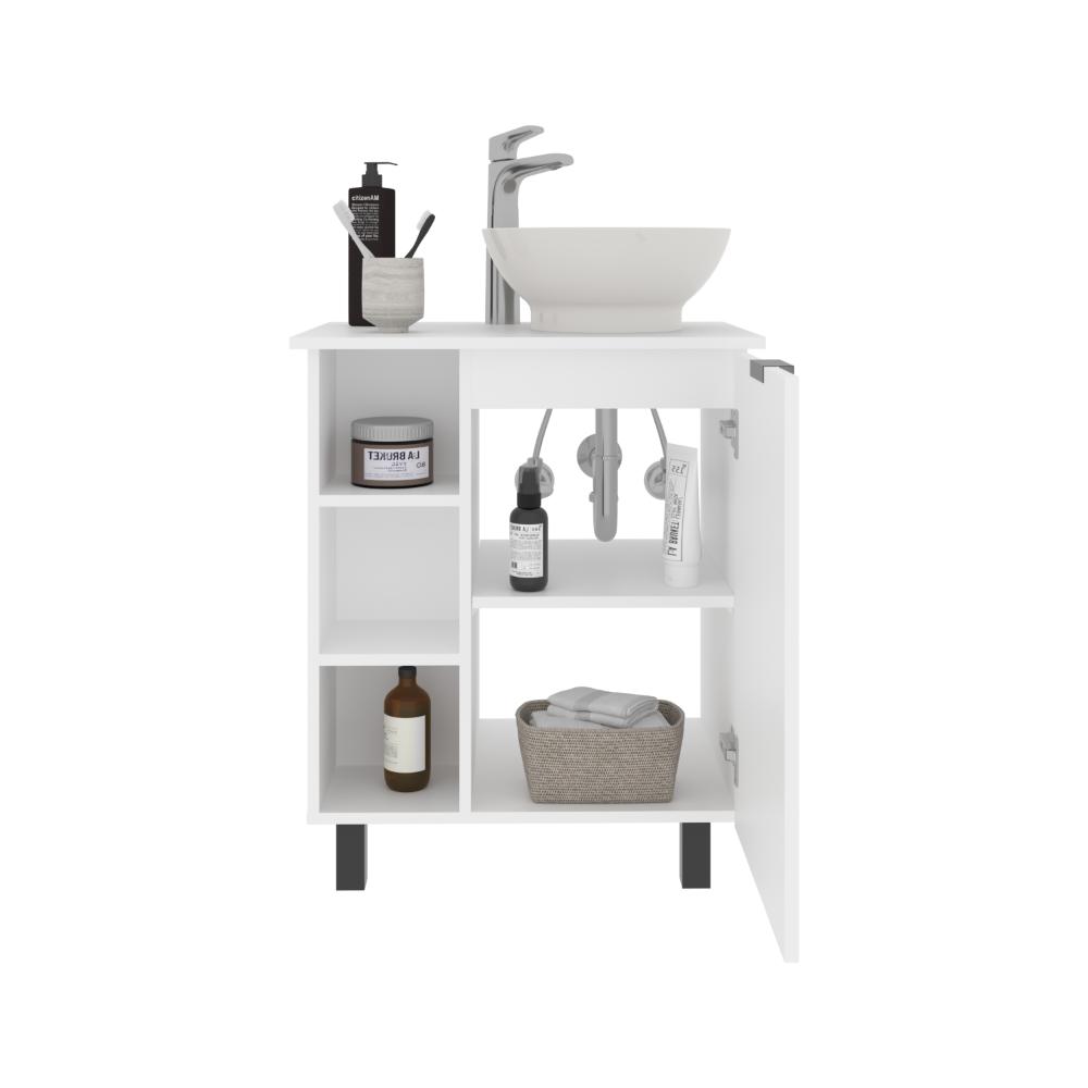 Mueble Para Lavamanos Alegra, Blanco Duqueza, Incluye Lavamanos Vessel Sabina ZF