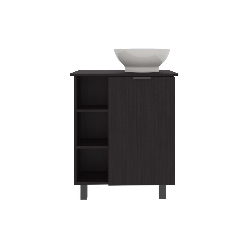 Mueble Para Lavamanos Alegra, Wengue, Incluye Lavamanos Vessel Sabina ZF