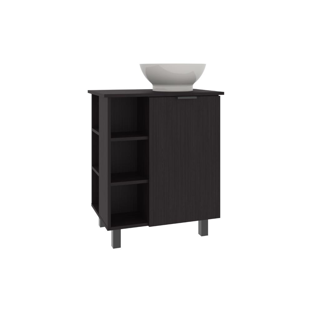 Mueble Para Lavamanos Alegra, Wengue, Incluye Lavamanos Vessel Sabina ZF