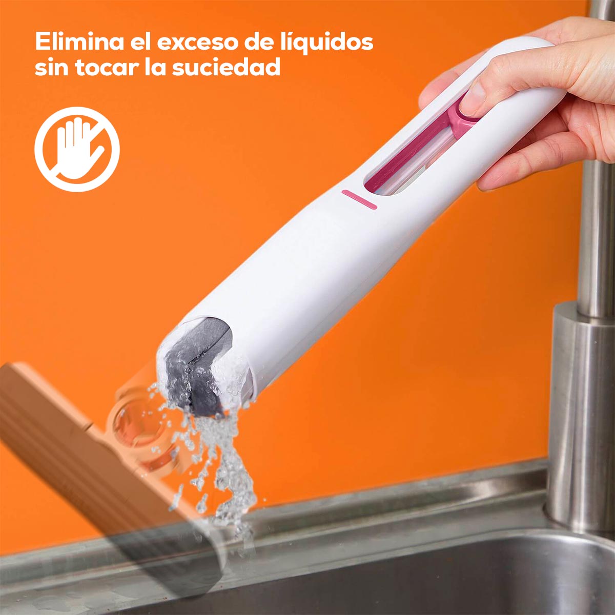 Mini Limpiador Exprimible Plegable Mopa Limpia Cocina y Vidrios MN-001