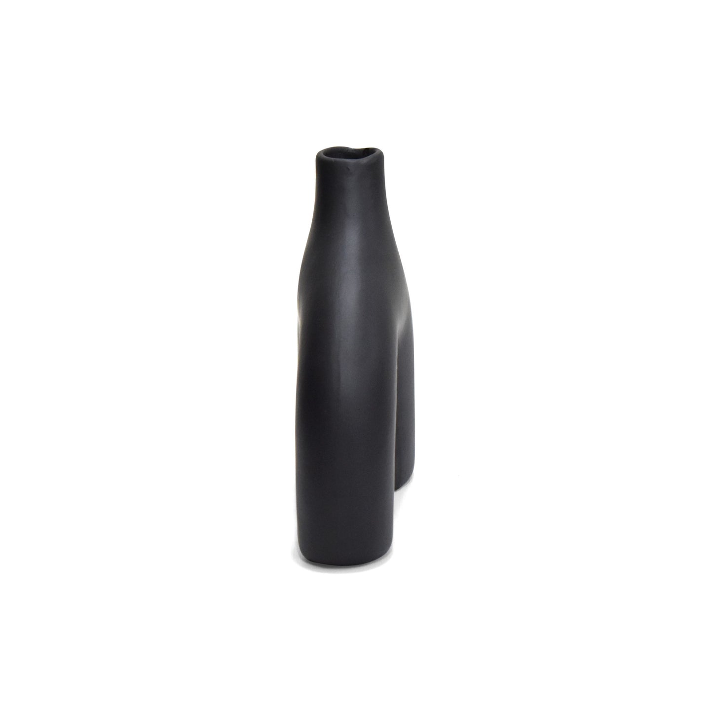 Florero en Ceramica Flora Negro