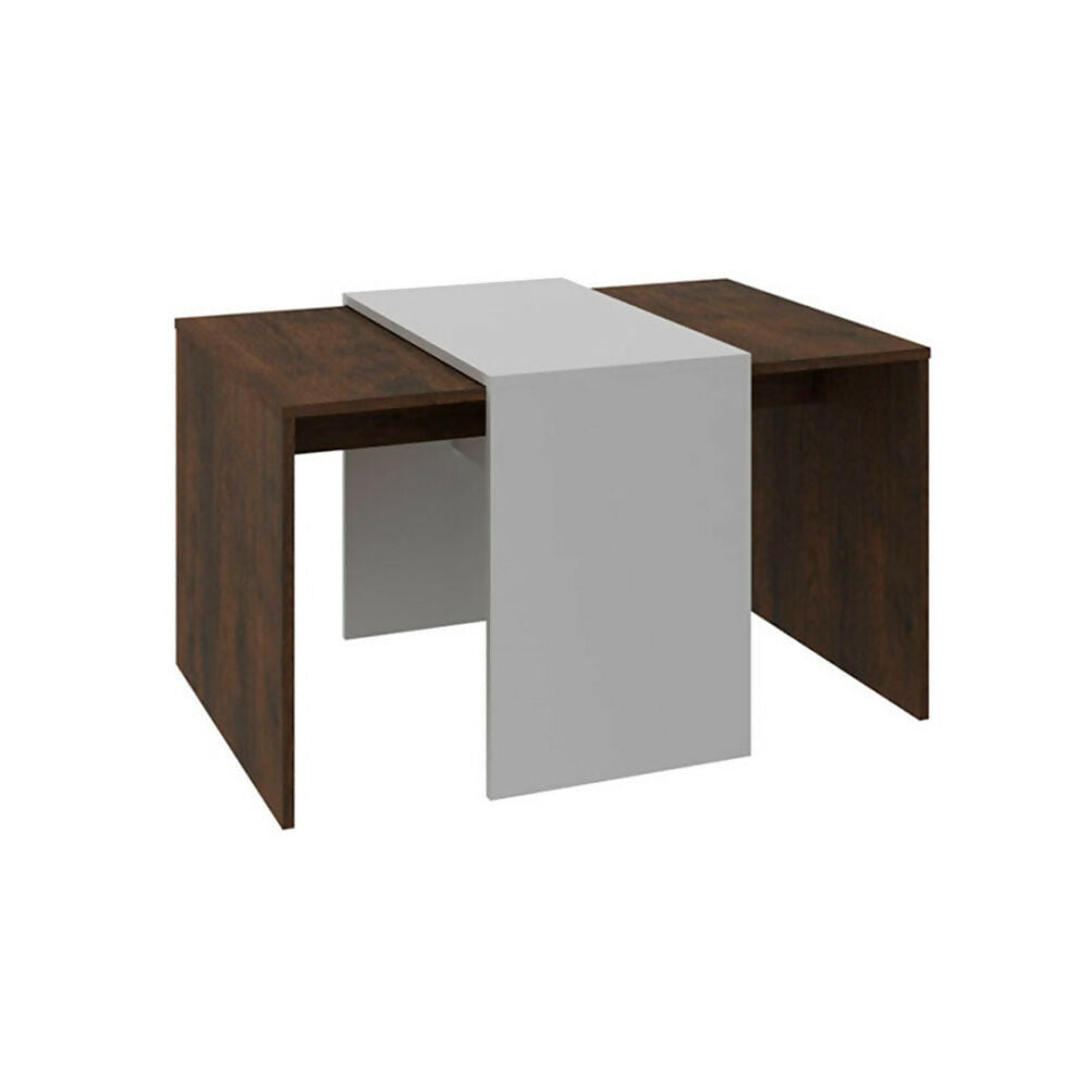 MESA DE CENTRO COBEÑA RUSTICOBLANCO APAGADO - 3