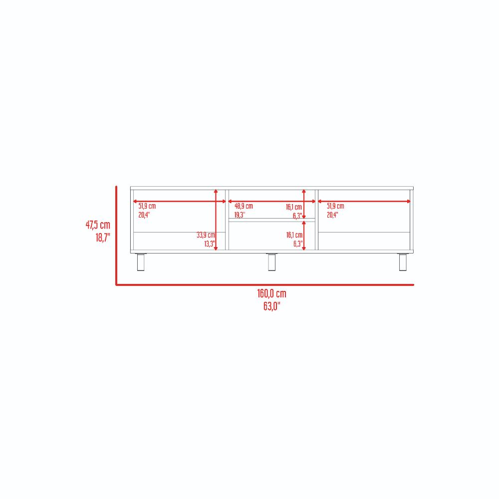 Mesa Para Tv Tunez, Cocoa, Para Televisor Hasta 70 Pulgadas
