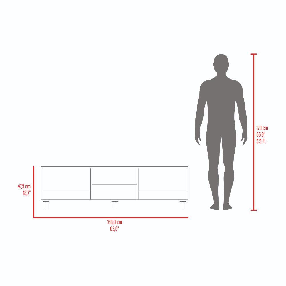 Mesa Para Tv Tunez, Cocoa, Para Televisor Hasta 70 Pulgadas