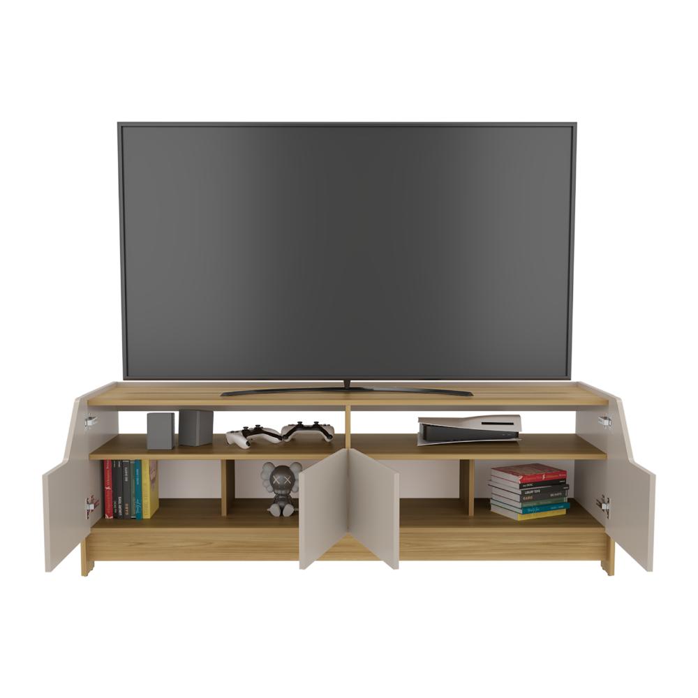 Mesa para TV Holt, Fresno Europeo y Capri, para televisor máximo 50"