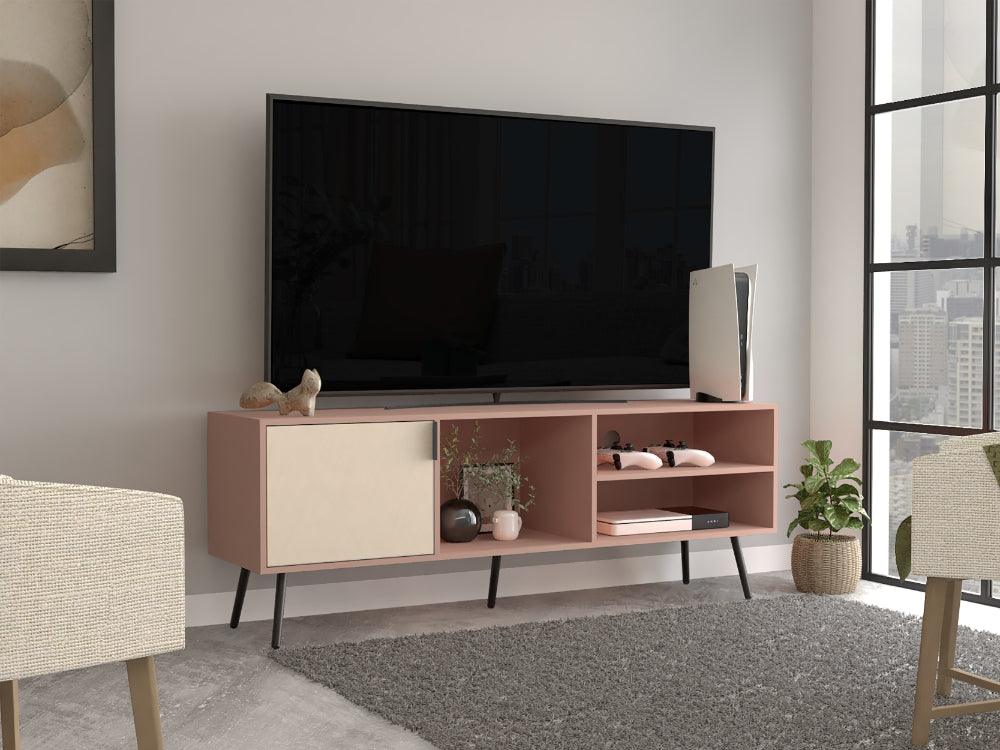 Combo para Habitación Jules, Incluye Closet - Mesa de Tv y 2 Repisas