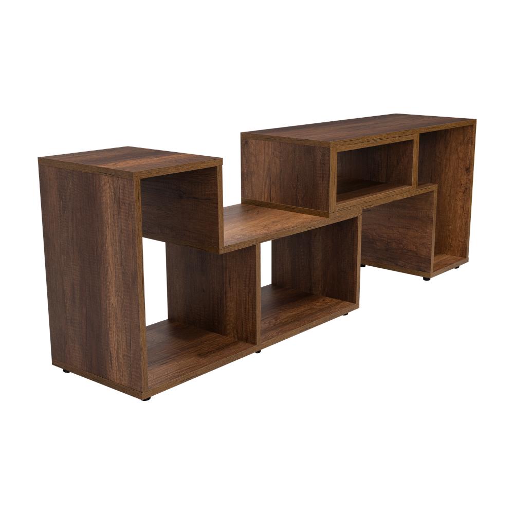 Mesa Para Tv Ascher, Cobre, con Espacio Para Televisor de Hasta 50 Pulgadas