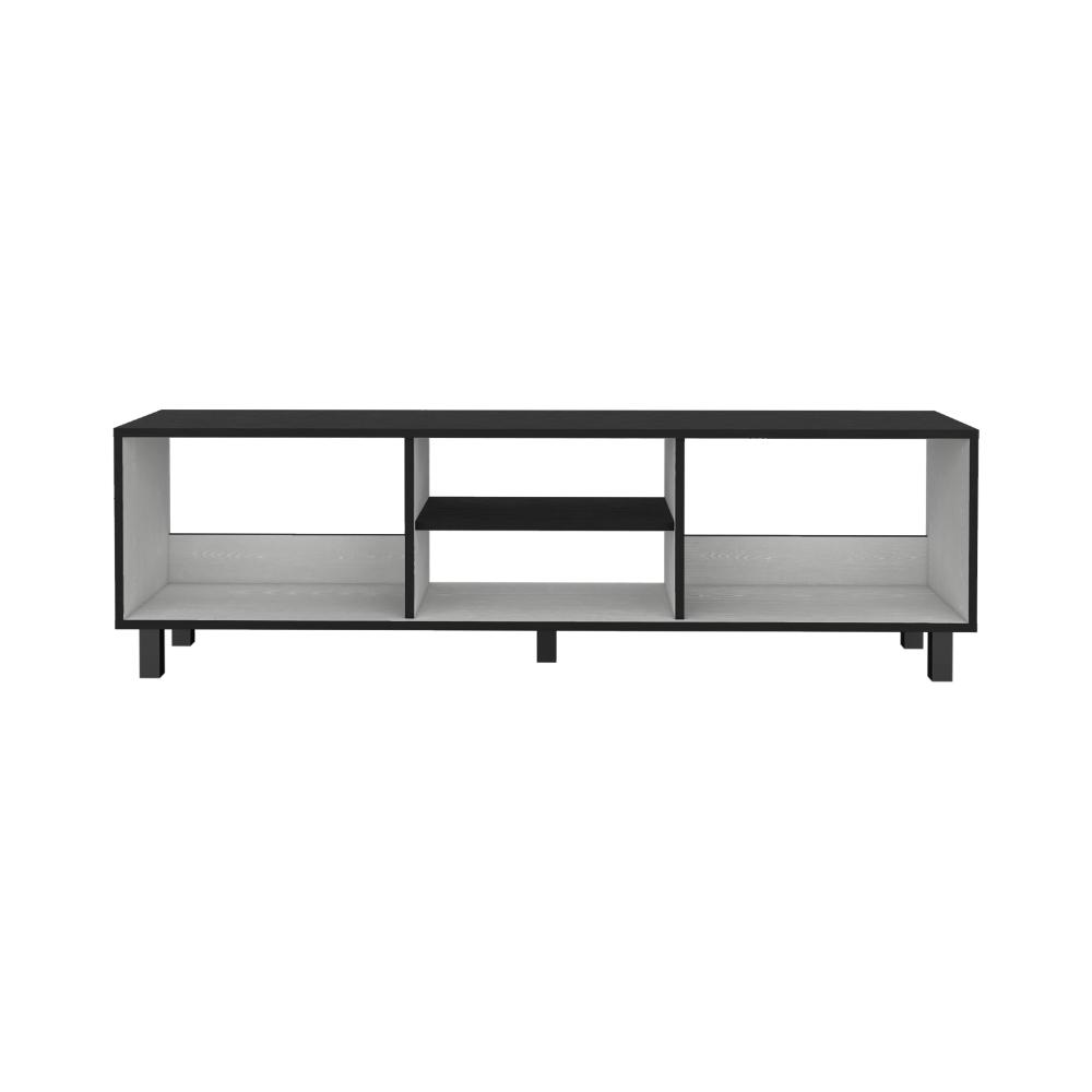 Mesa Para Tv Tunez, Wengue y Blanco Duqueza, Para Televisor Hasta 70 Pulgadas
