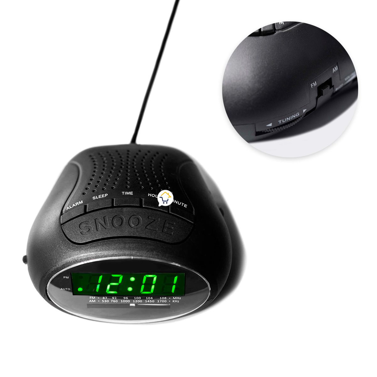 Radio Reloj Digital Despertador De Mesa Am Fm VSRC758