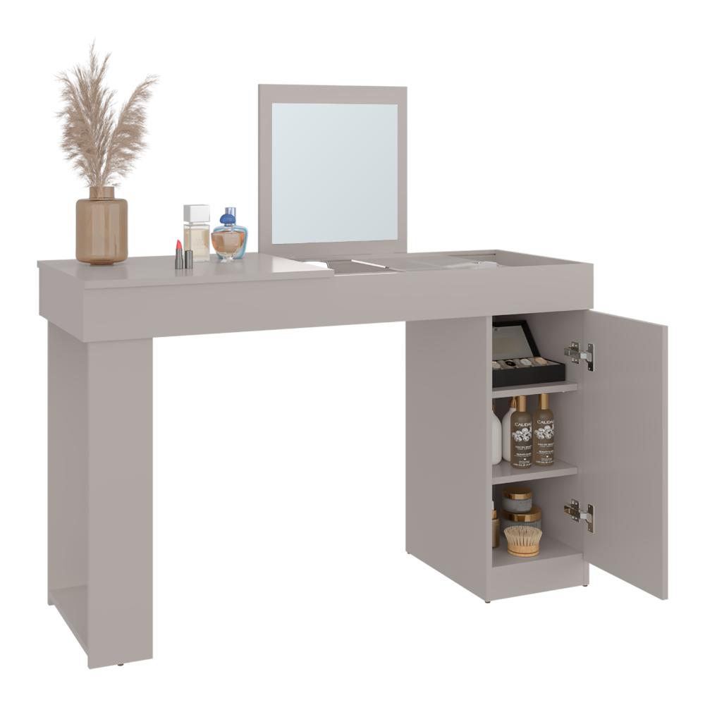 Mueble Tocador Ivak, Capri, con espacio para ubicar maquillaje incluye espejo