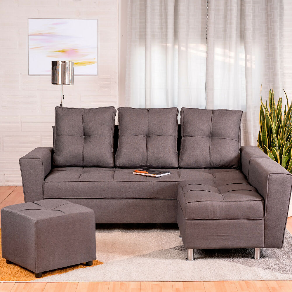 Juego de Sala Barcelona Gris Plata