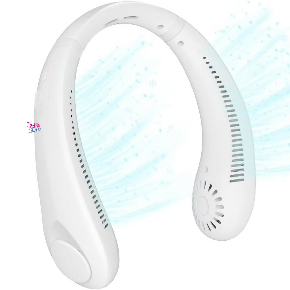 Ventilador De Cuello Portátil Recargable Triple Velocidad