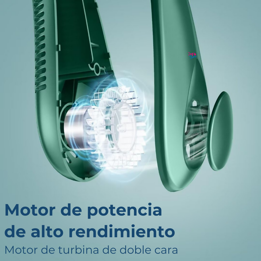 Ventilador De Cuello Portátil Recargable Triple Velocidad