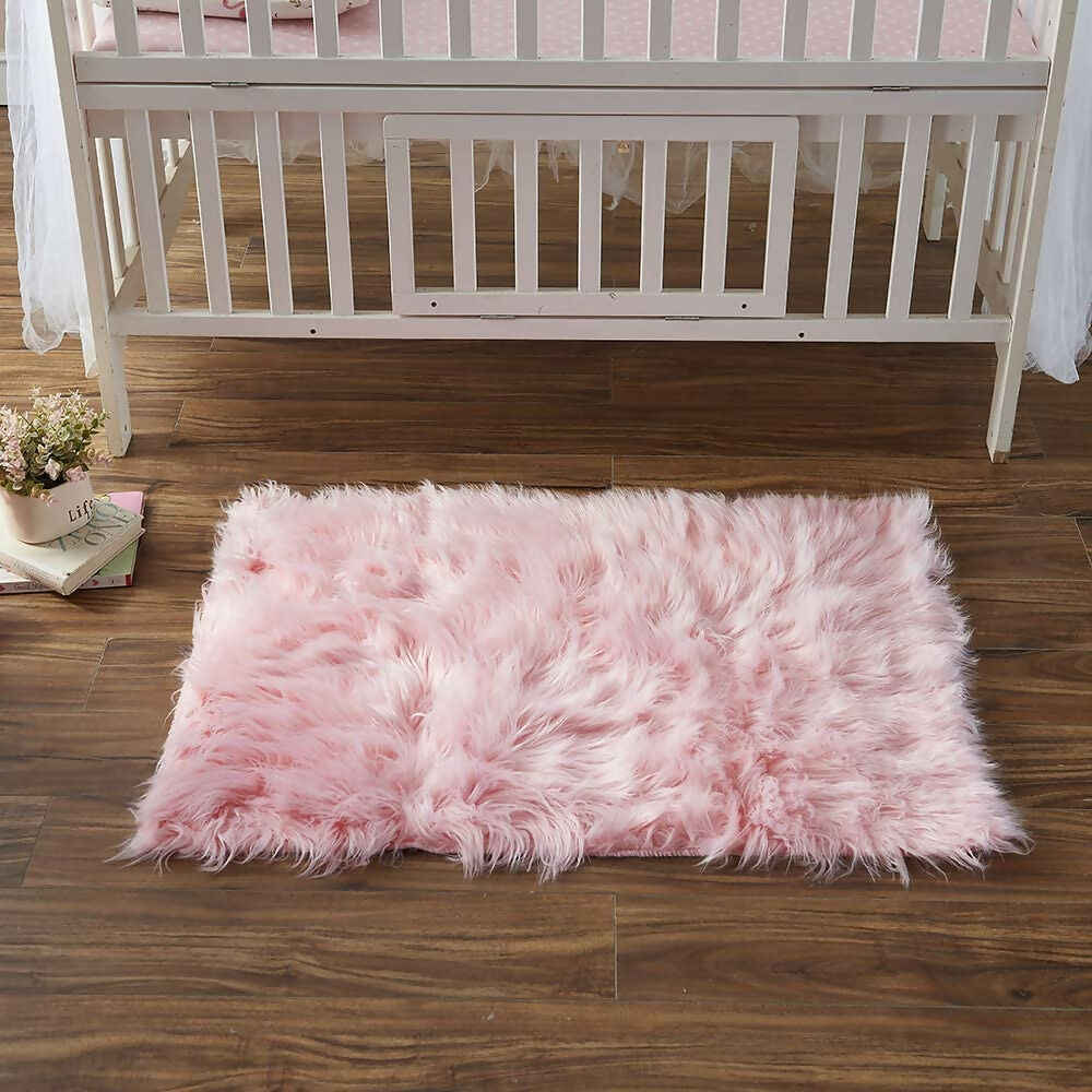 Tapete Pie de Cama Antideslizante 110x60 Rosa