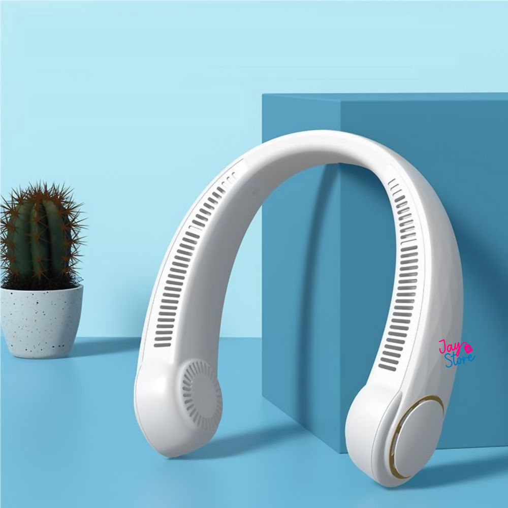 Ventilador De Cuello Portátil Recargable Triple Velocidad