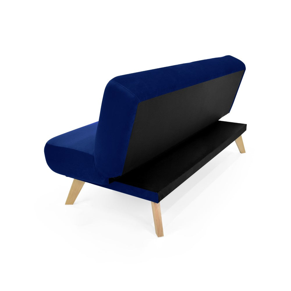 Sofa Cama Charlotte 3P Tela Azul