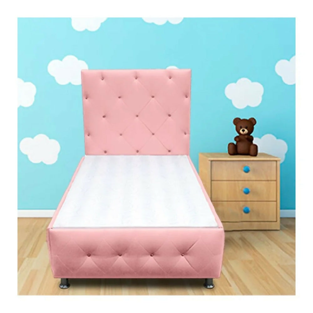 Cama Baúl Capitoneada + Cabecero Hasta el Piso