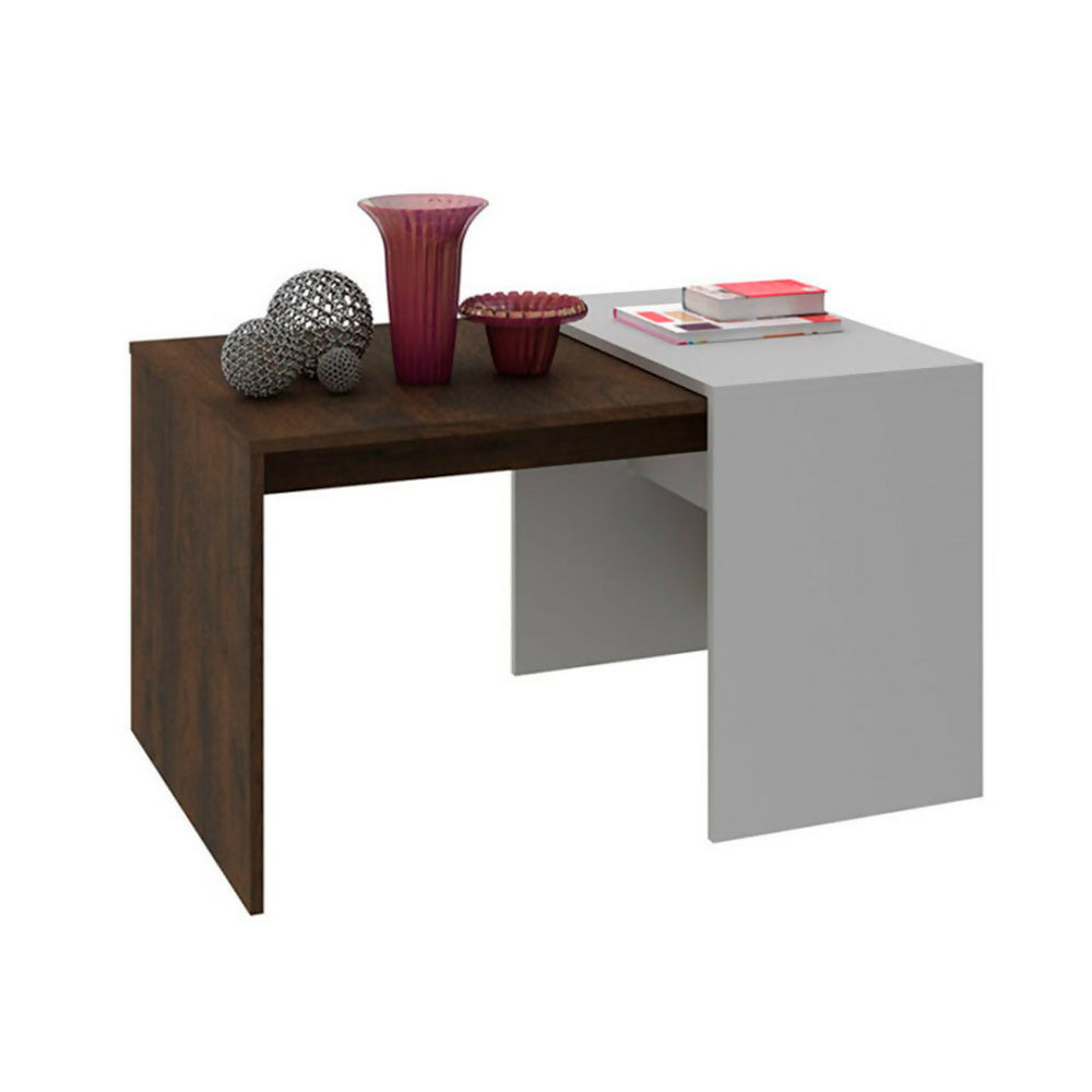 MESA DE CENTRO COBEÑA RUSTICOBLANCO APAGADO - 1