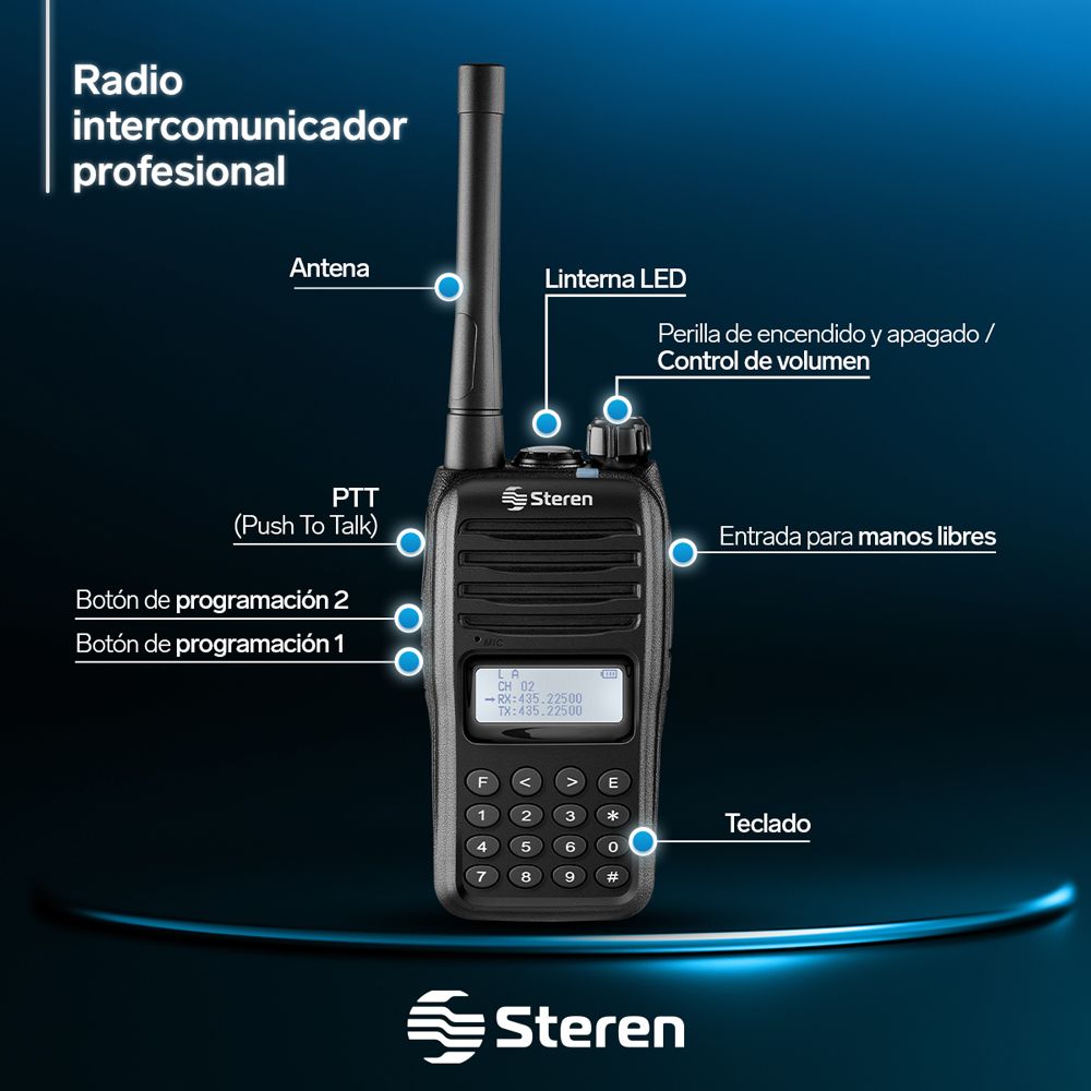 Radio Portatil Prof.D/Largo Alcance 7w C