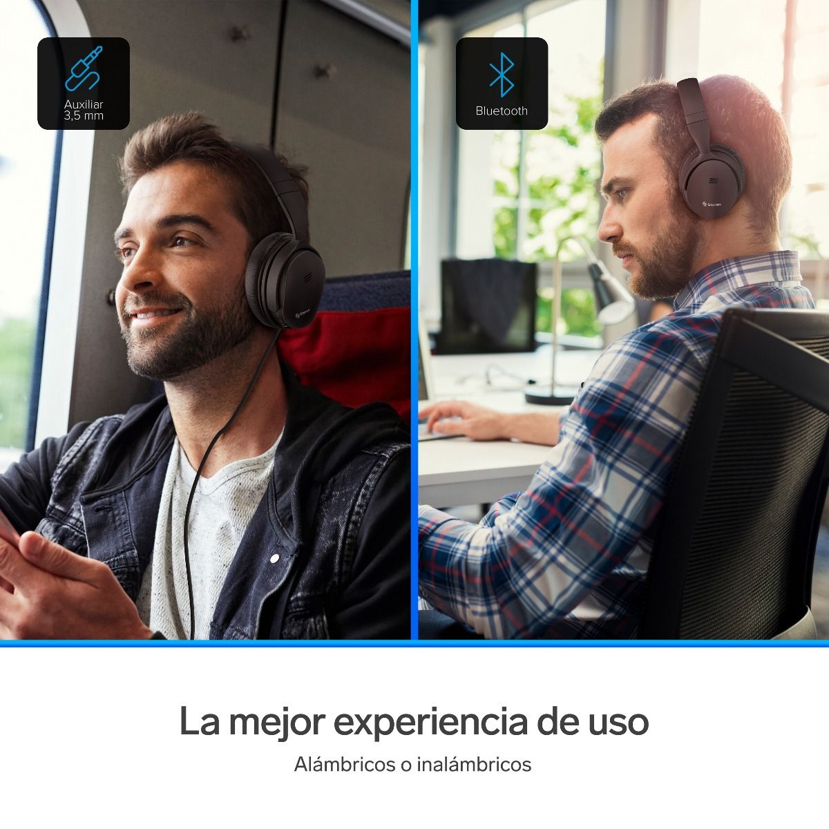 Audífonos Bluetooth con cancelación de ruido