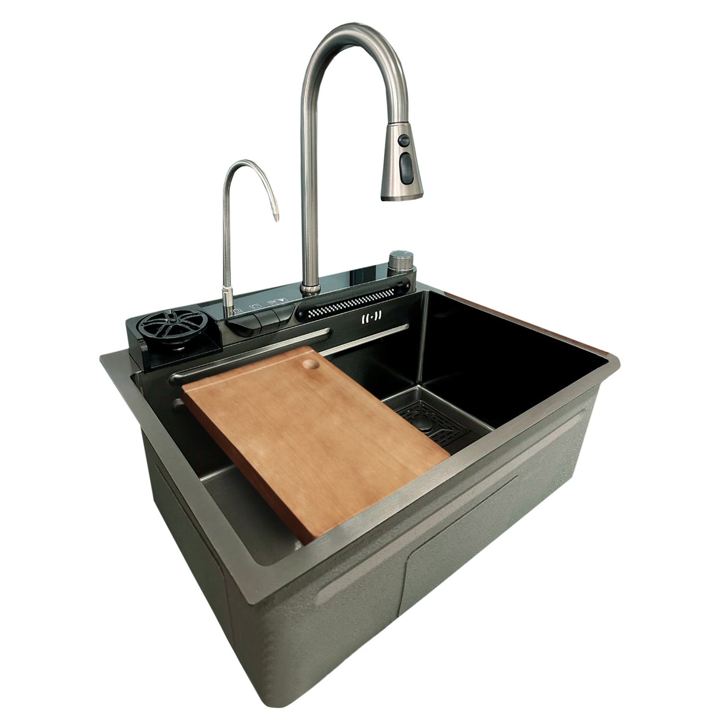 Lavaplatos TEKI 60x46x22 acero 304 nano black