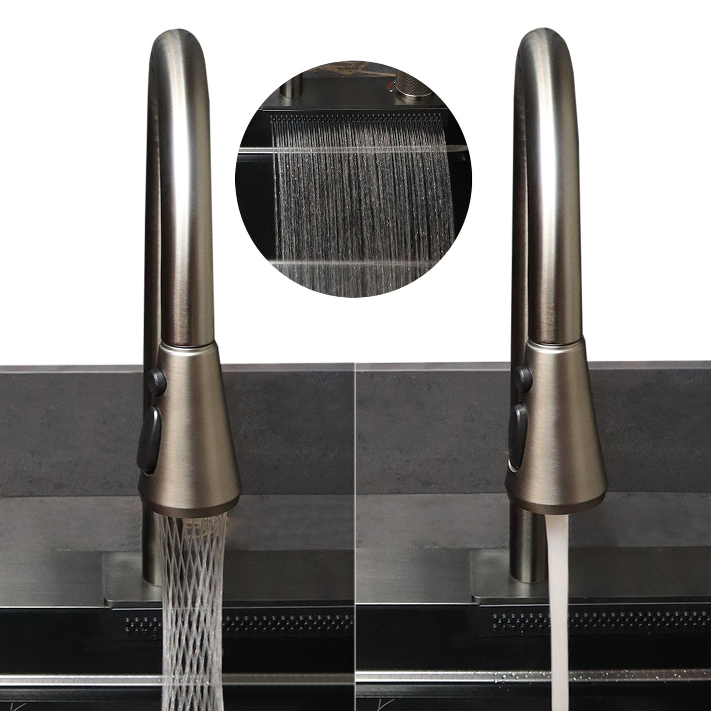 Lavaplatos TEKI 60x46x22 acero 304 nano black