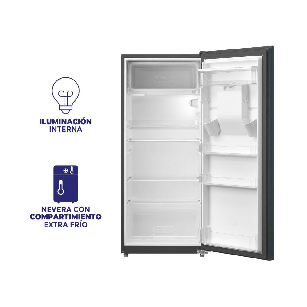 Nevera Kalley Frost Una Puerta 187 Litros K-N187L2, Color Gris