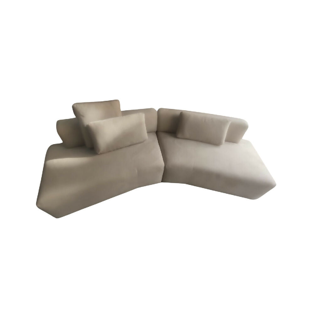 Sofá Vitoria puestos Beige tela anti fluidos 300x100x70