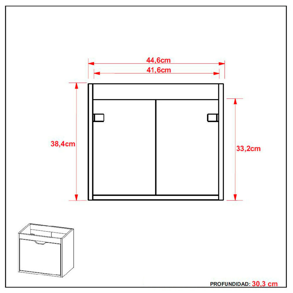 Mueble De Baño Con Lavamanos Graz Almendra - 10