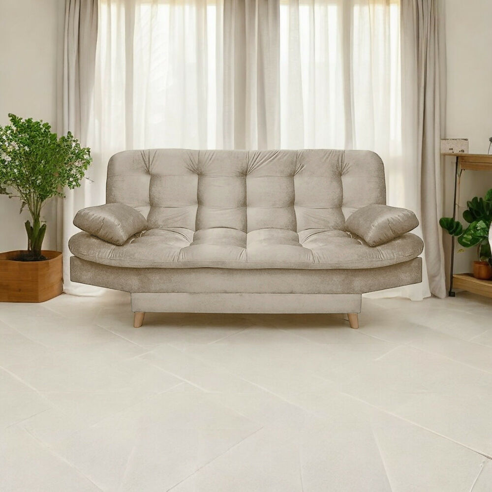 Sofa cama 3 Posiciones Fendik Tela Camel
