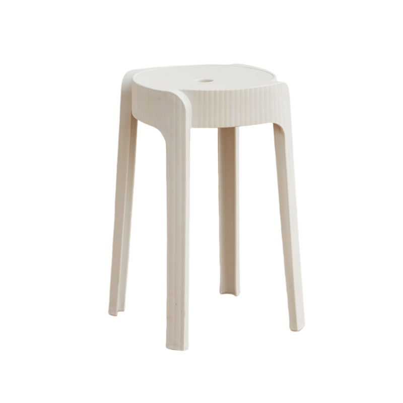 Butaco Apilable Maison, Color Blanco, Diseño Moderno X2