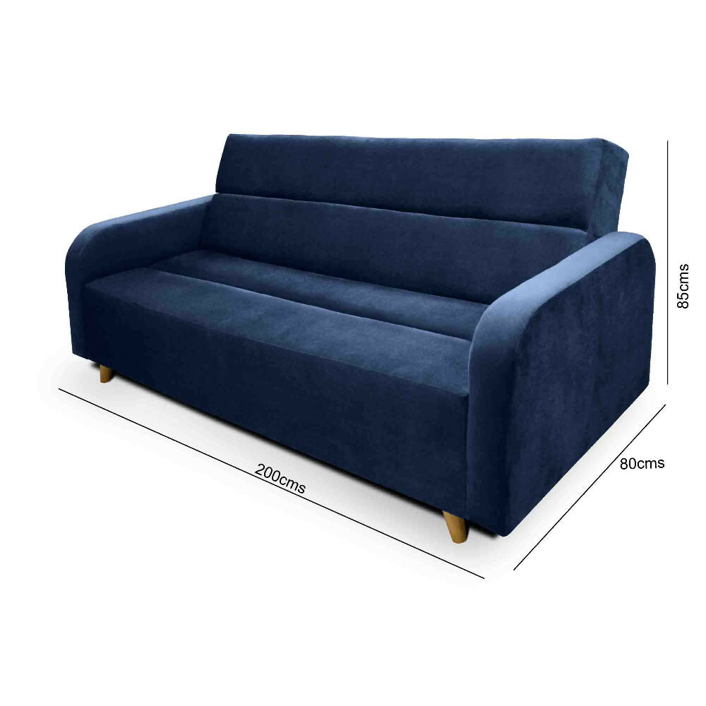 Sofá cama Úngaro azul 2