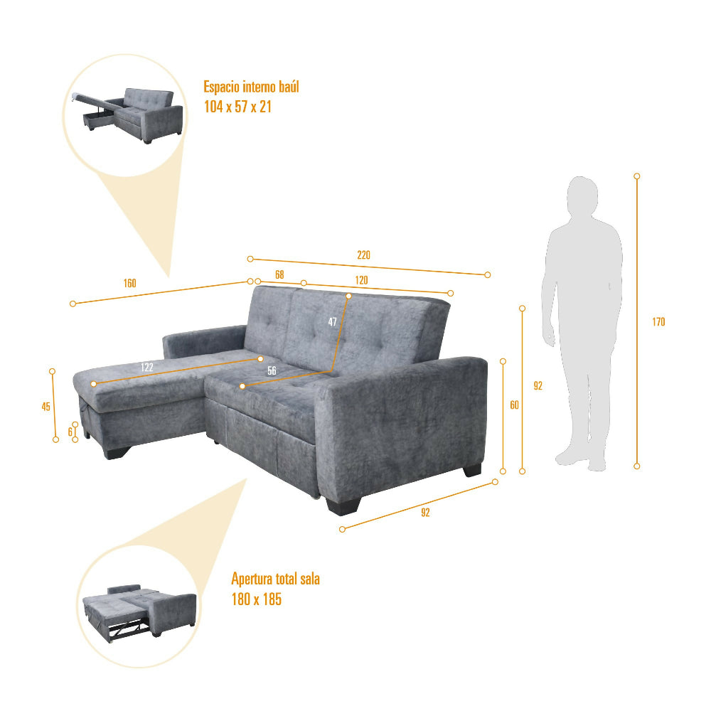 atlas Derecho_sofá cama (Personalizado)
