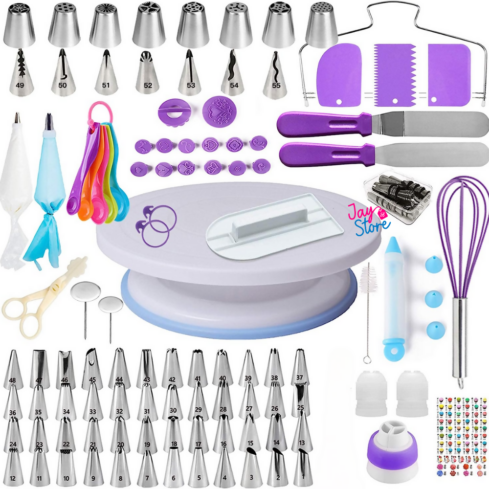 Kit Pasteleria Juego Decoracion Tortas Ponques x137 Piezas
