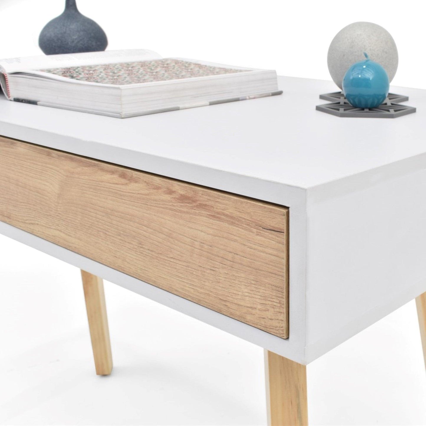 Escritorio Toledo Cajon Blanco - VIRTUAL MUEBLES