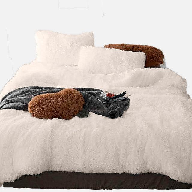 Edredon Felpa Plus Ovejero Crudo King - VIRTUAL MUEBLES