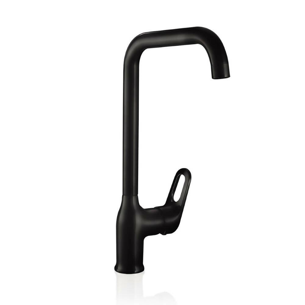 Grifería Lavaplatos Corona Monocontrol Koral Mate Black - VIRTUAL MUEBLES