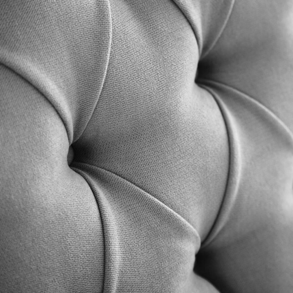 Cabecero Tapizado Tela Base Cama King Rombos Gris - VIRTUAL MUEBLES