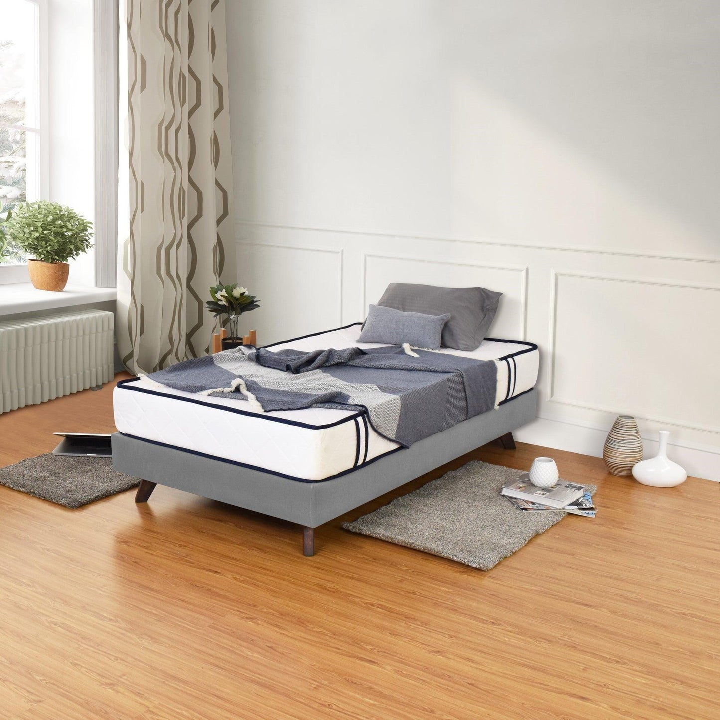 Colchon Versalles Sencillo 100 cm x 190 cm - Blanco - VIRTUAL MUEBLES