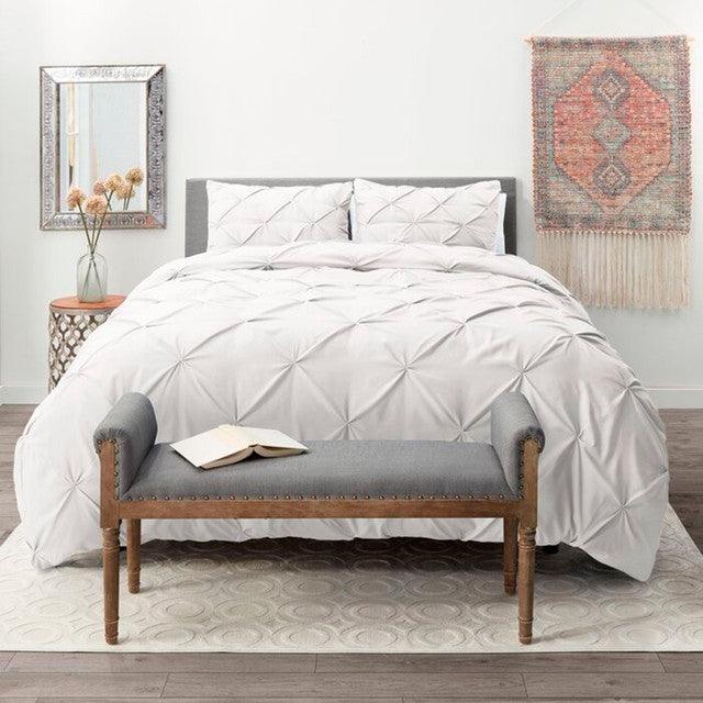 Duvet Pinch + Plumon + Fundas + Cojines Blanco Sencillo - VIRTUAL MUEBLES