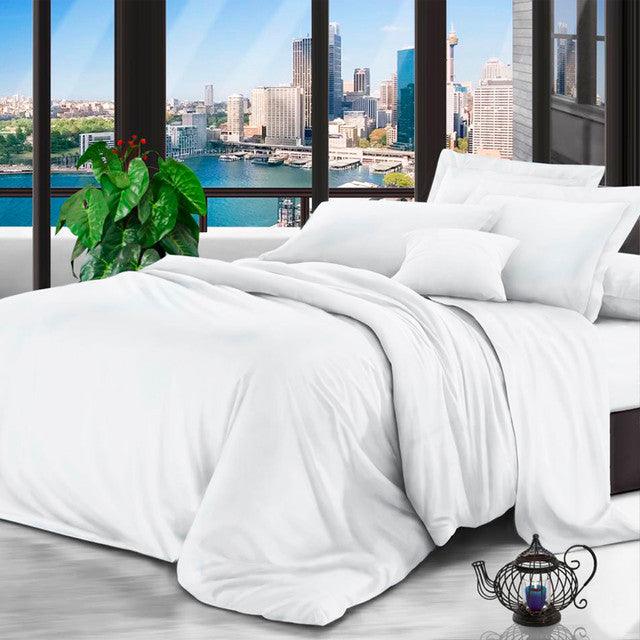 Sabanas Microtex Unicolor Blanco King - VIRTUAL MUEBLES