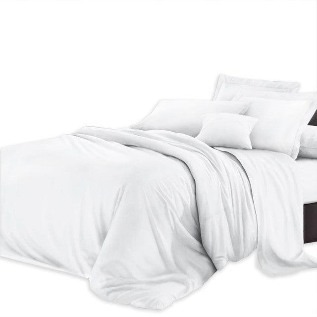 Sabanas Microtex Unicolor Blanco King - VIRTUAL MUEBLES