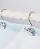 Ganchos decorativos con forma de corazón de cristal para cortina de ducha, - VIRTUAL MUEBLES