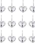 Ganchos decorativos con forma de corazón de cristal para cortina de ducha, - VIRTUAL MUEBLES
