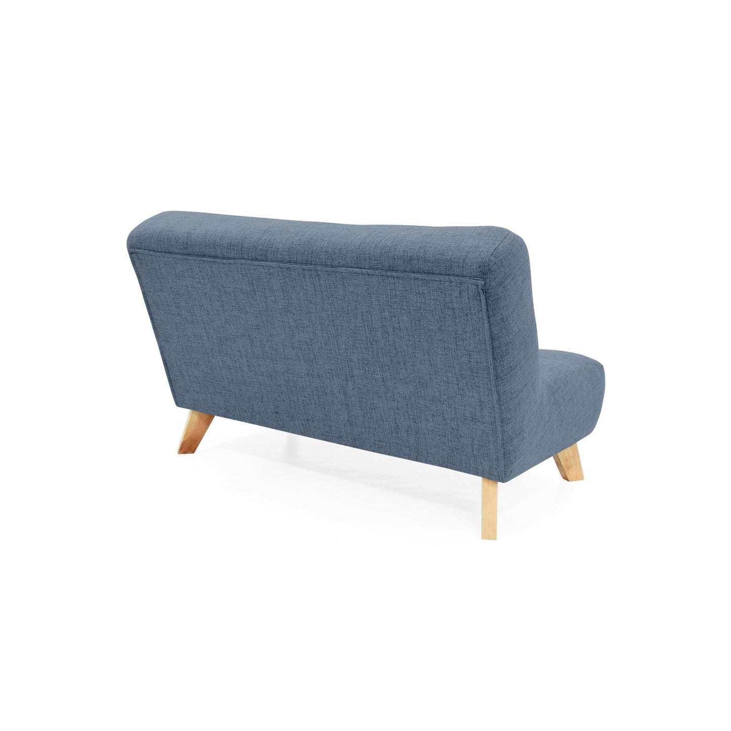 Sofa Navara 2 Puestos Tela Poliester Indigo - VIRTUAL MUEBLES